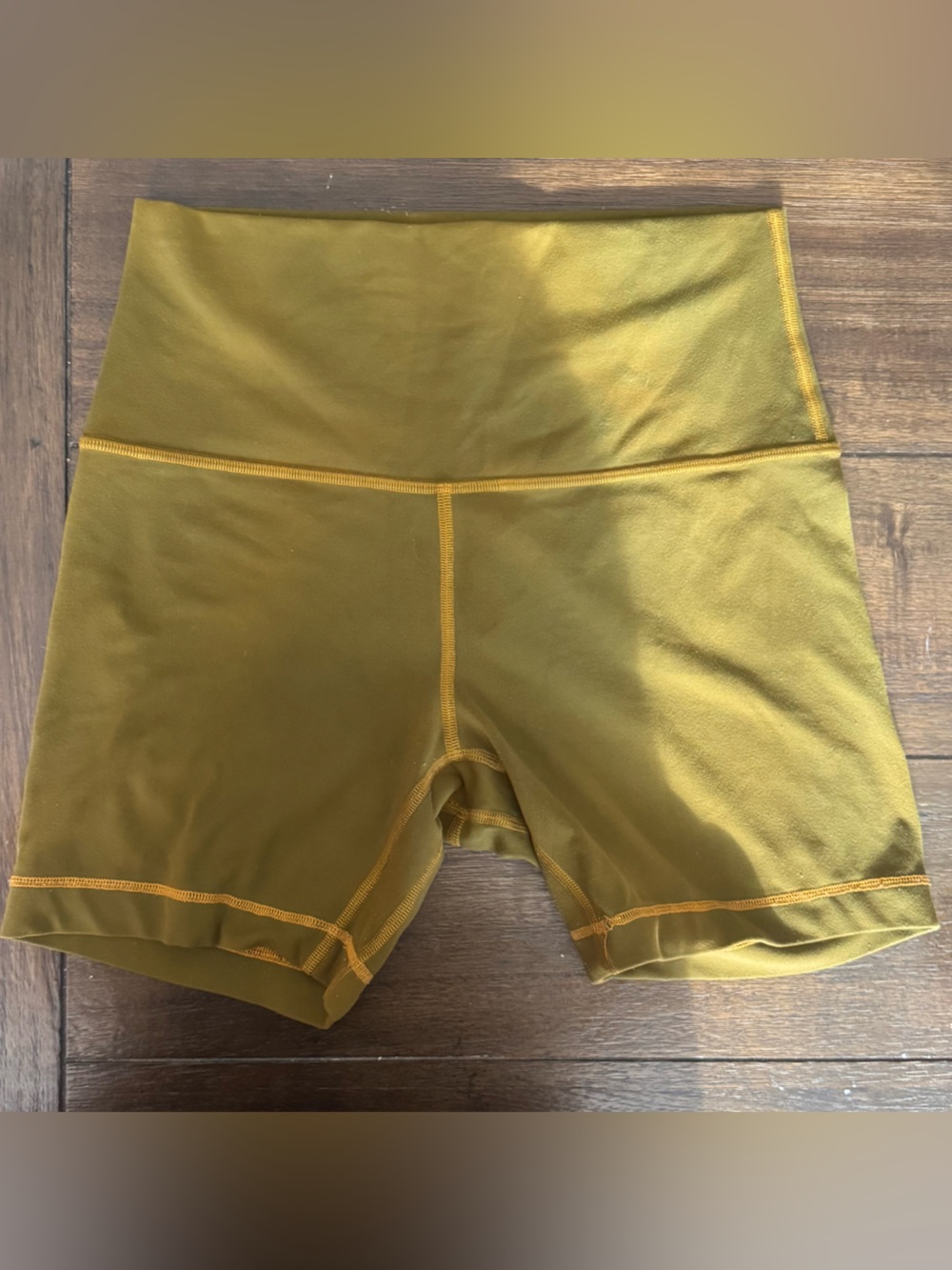 Lululemon Align HR Biker Shorts - Gold Spice - Size 6